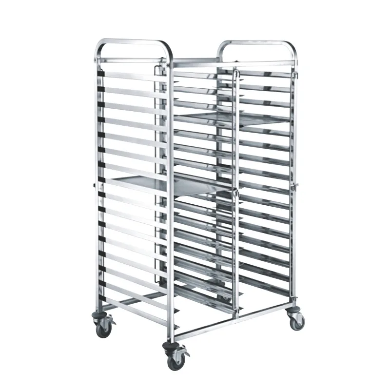 Commercial Stainless Steel Baking Rack Cart Bread Toast Cooling Drying Tray Rack Oven Tray Stand Factory Customizable
