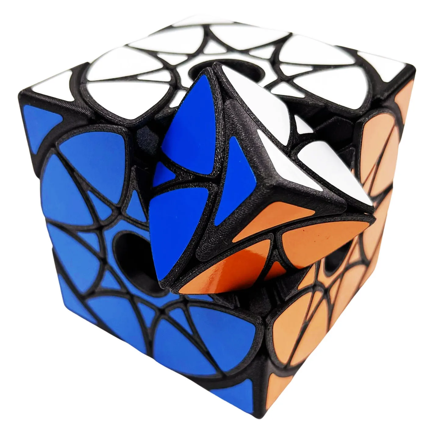 Fangshi-Cubo de rueda de estrella vacío, Cubo mágico impreso en 3D, pegatina, rompecabezas profesional, juguete, regalo para niños, Cubo mágico