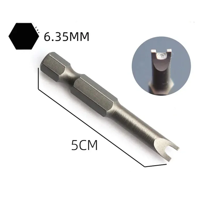 50mm U-shaped Y-Type Triangle Inner Cross Three Points Screwdriver Bit Tool 5Pcs Special shaped Screwdriver Set