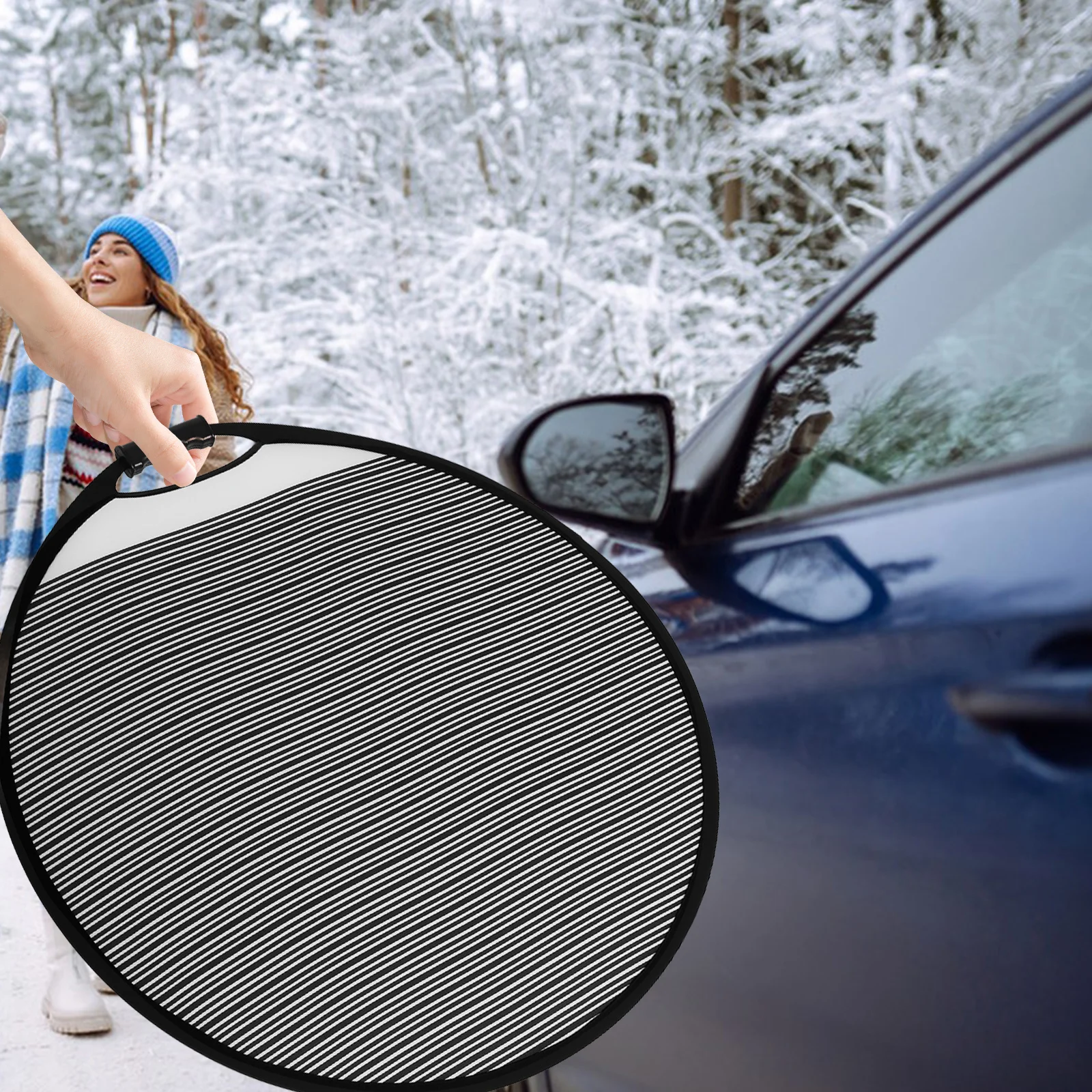 

80cm Striped Reflector Board Handheld Portable for Car Dent Repair Reflective Stripes Enhance Photography Durable