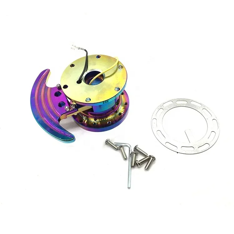 

Professional Dazzling Color Racing Car Refitting Steering Wheel Base Quick Release Connecting Steering Wheel BaseHot Sales Cheap