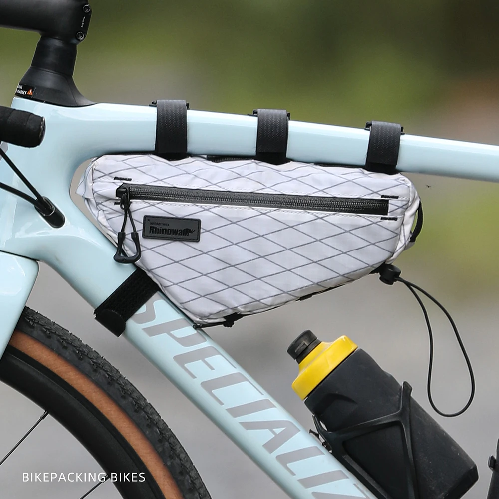 Rhinowalk Bike Saddle Bag Splashproof Bicycle Handlebar Front Top/Bottom Tube Bag Bikepacking Wilderness Series 1 Piece Sale