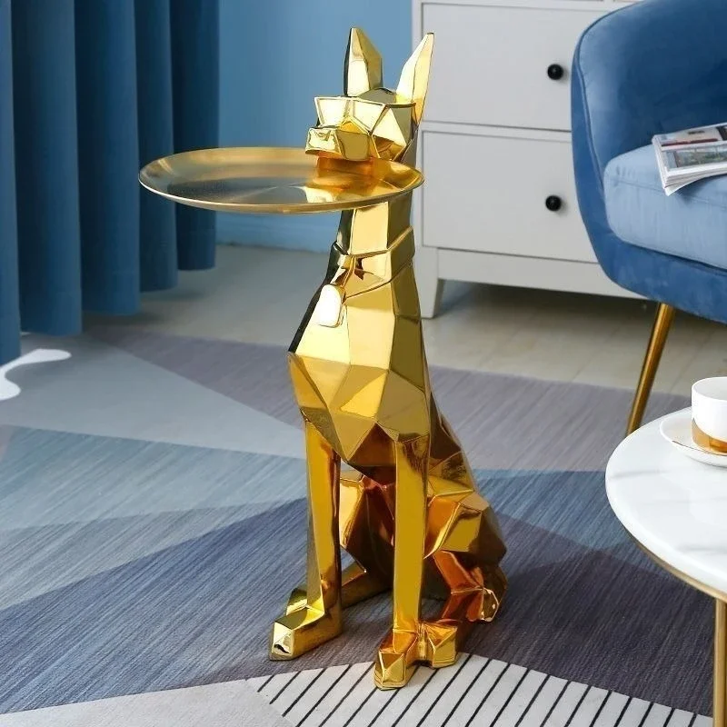 Floor Ornament Decoration Nordic High-grade Resin Gentleman Dog Home Decoration High-value Guardian Gentleman Dog Decoration