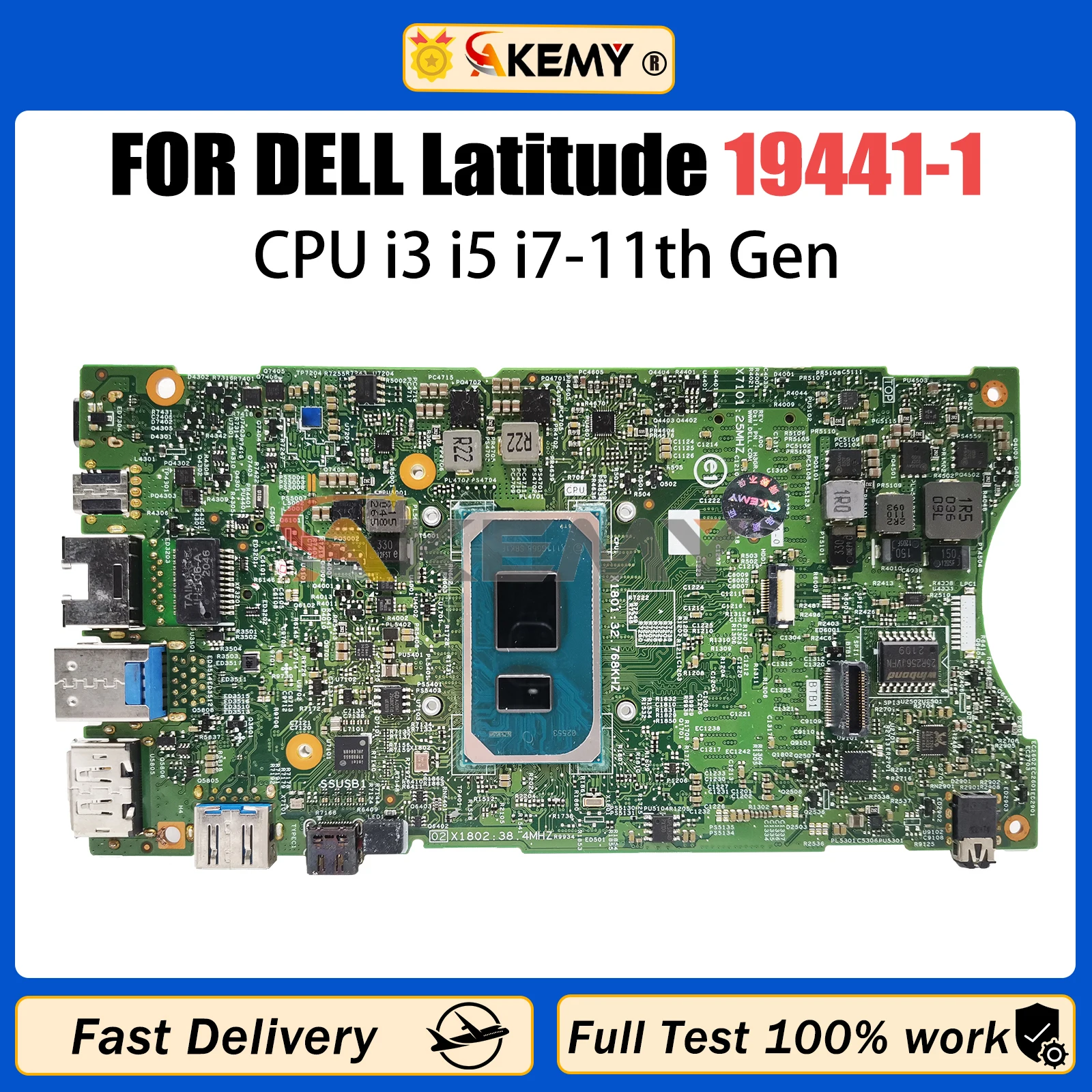 AKEMY 19441-1 Mainboard For Dell Optiplex 7090 Ultra UFF 0JDG23 03XYT6 00RG7D Notebook Motherboard with I3 I5 i7 11th CPU