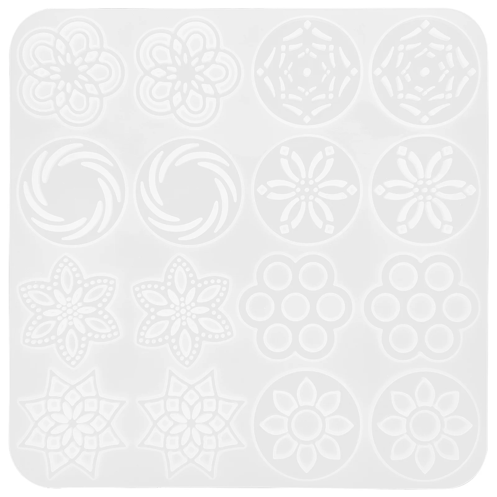 

Silicone Hollow Flower Pendant Mold Durable Flexible DIY Epoxy Resin Jewelry Charm Mold for Necklace Earrings Bracelet