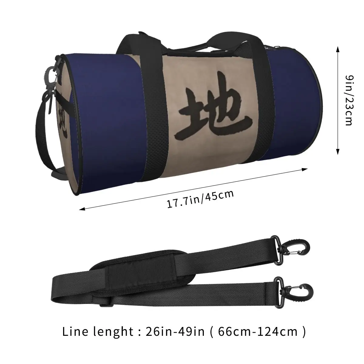 Earth Scroll Anime Sports Bags Cool Fashion Swimming Gym Bag with Shoes Graphic Handbags Men's Pattern Outdoor Fitness Bag