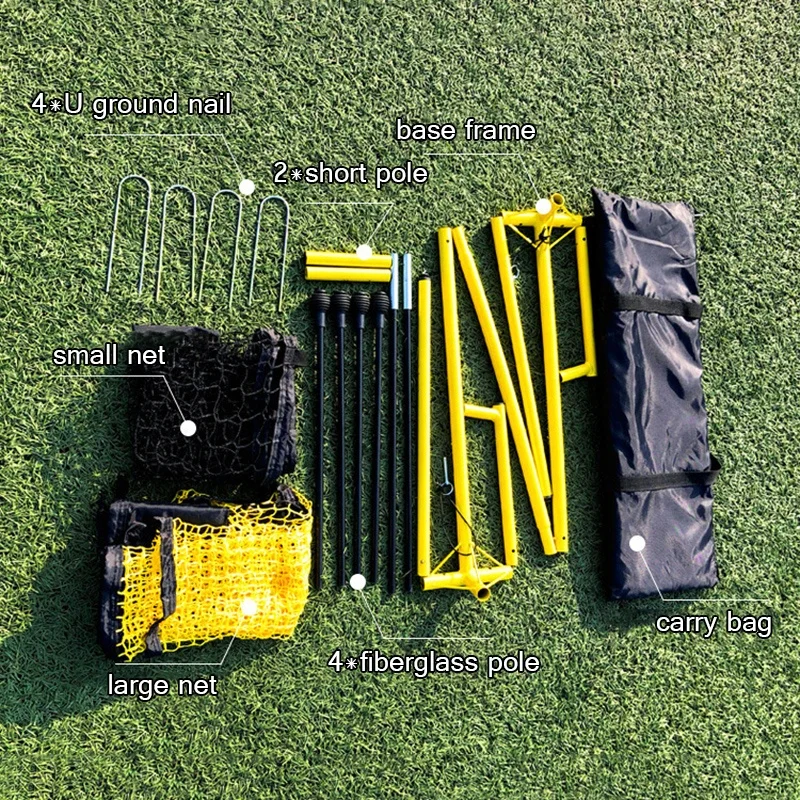 

Double Sided Soccer Rebounder Net Children Youth Soccer Practice Training Net Large Portable Elastic Rebound Football Net