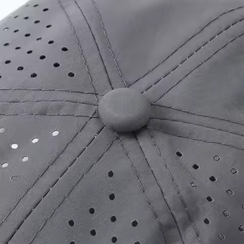 Sports quick drying grid baseball cap custom printed logo for men and women waterproof duckbill cap personalized embroidery