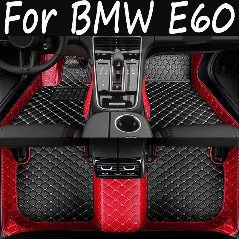 

Custom Made Leather Car Floor Mats For BMW E60 2004 2005 2006 2007 2008 2009 2010 Carpet Rugs Foot Pads Accessories 061012
