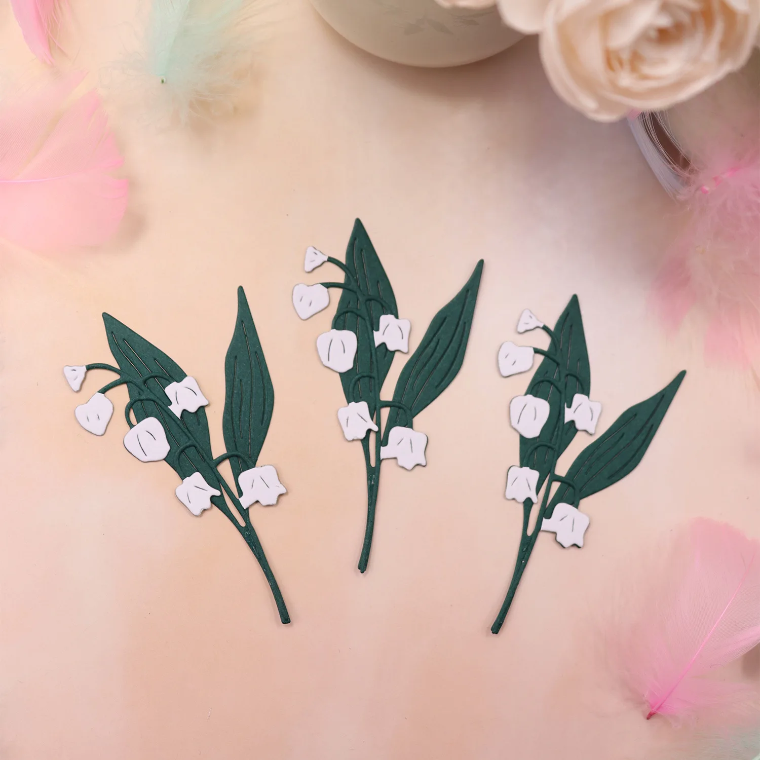 Troqueles de corte de Metal de flores de tulipán para álbum de recortes, álbum de bricolaje, carpeta en relieve, fabricante de tarjetas de papel,
