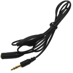 3.5mm Jack AUX Male to 3.5 mm Female Adapter Extension Cable M/F Audio Stereo Cord with Volume Control Earphone Headphone Wire