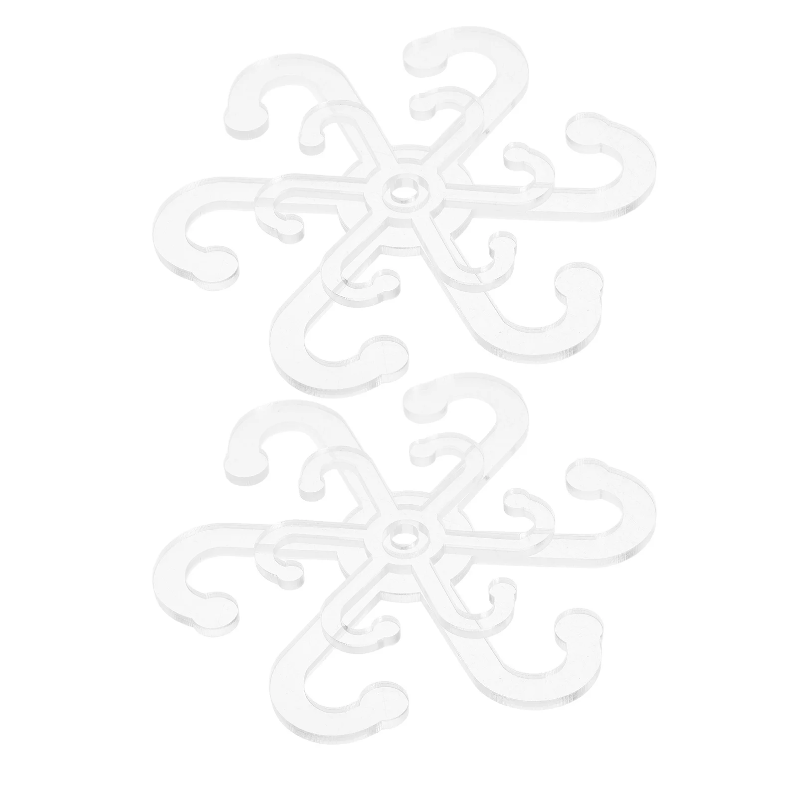 

4pcs Plant Stem Support Acrylic Leaf Holder Ring For Indoor Outdoor Houseplants Adjustable Reusable Stakes Climbing Accessories