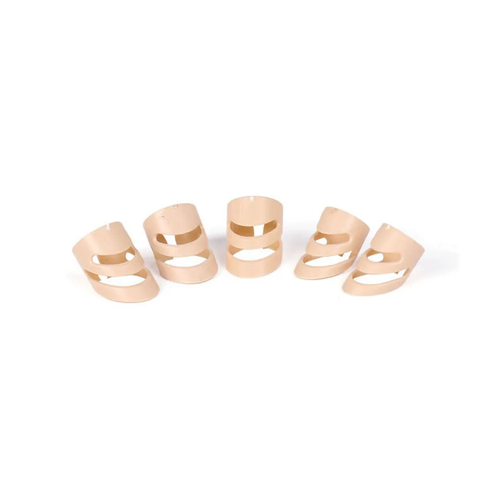 

5pcs Durable Ergonomic Guitar Thumb Finger Pick Stainless Steel Ring Cover Protector Bass Banjo Ukulele Accessories Parts