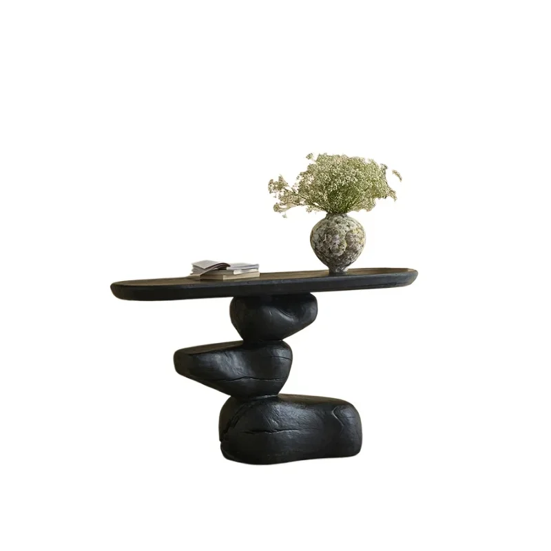Wabi-sabi wind entrance entrance rack against the wall strip case hotel homestay  case des k