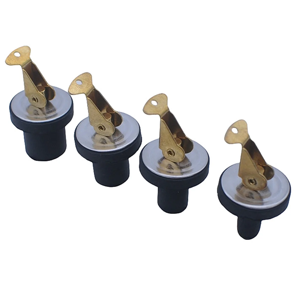 Compression Drain Plug Brass Screw Type Rubber Seal Yacht Boat Drain Plug for 3/8in 1/2in 5/8in 3/4in Diameter Drains