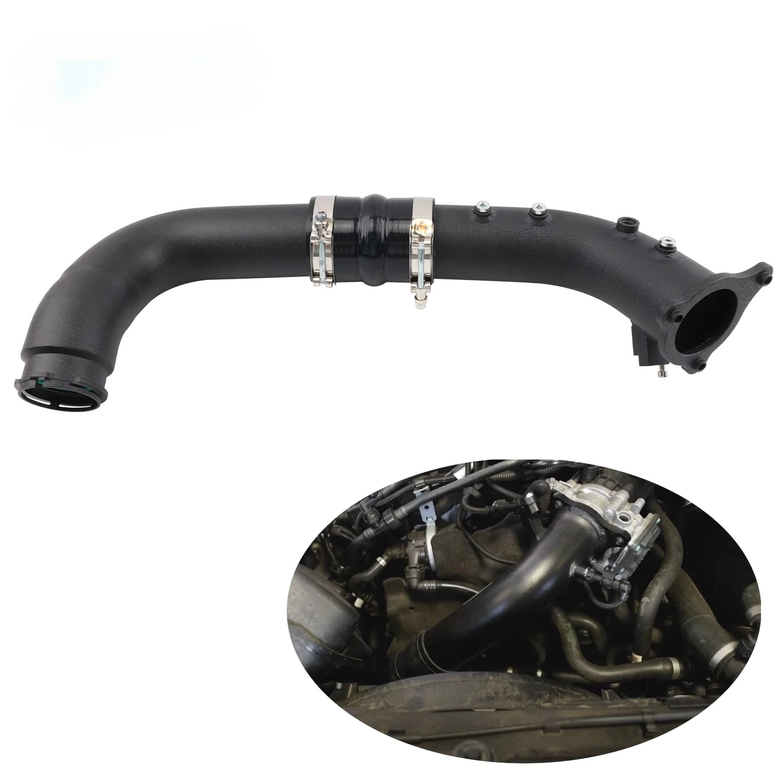 أنبوب شحن مدخل المحرك التوربيني B46 B48 2.0T لسيارات BMW 3/4 Series 320i 330i 420i 430i F30 LCI (سيدان) F31 LCI (جولة)