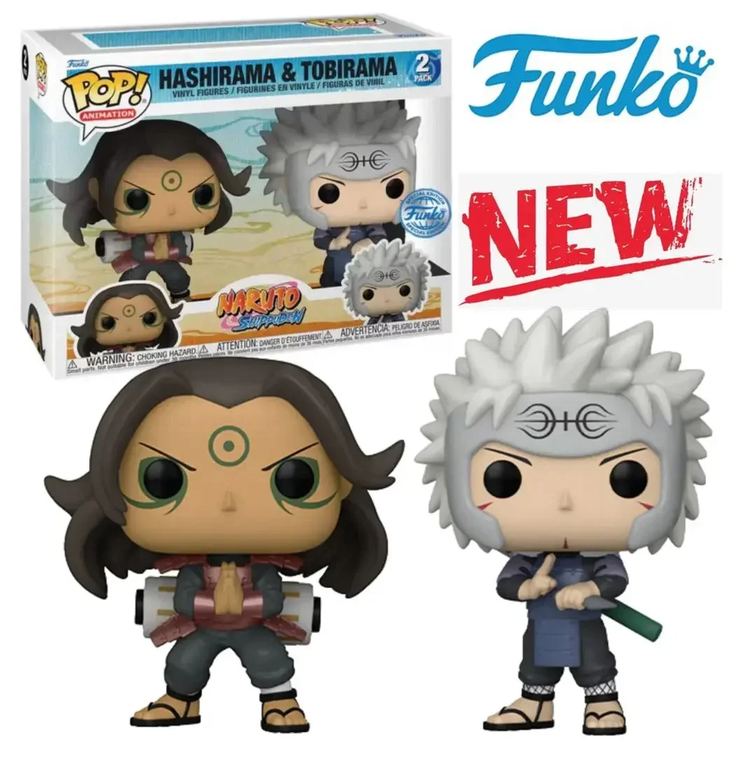 NEW Funko POP  Animation NARUTO Shippuden Hashirama&tobirama 2 Pack Sasuke Vs. Naruto 732# Vinyl Figures Collection Model Toys