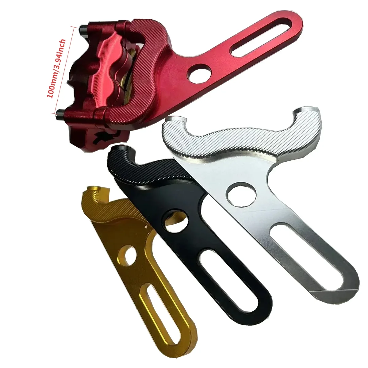 Bracket Adapter for 100mm Brake Caliper for 220mm Disc Rotor front wheel or rear wheel 10-inch 12-inch motor universal code