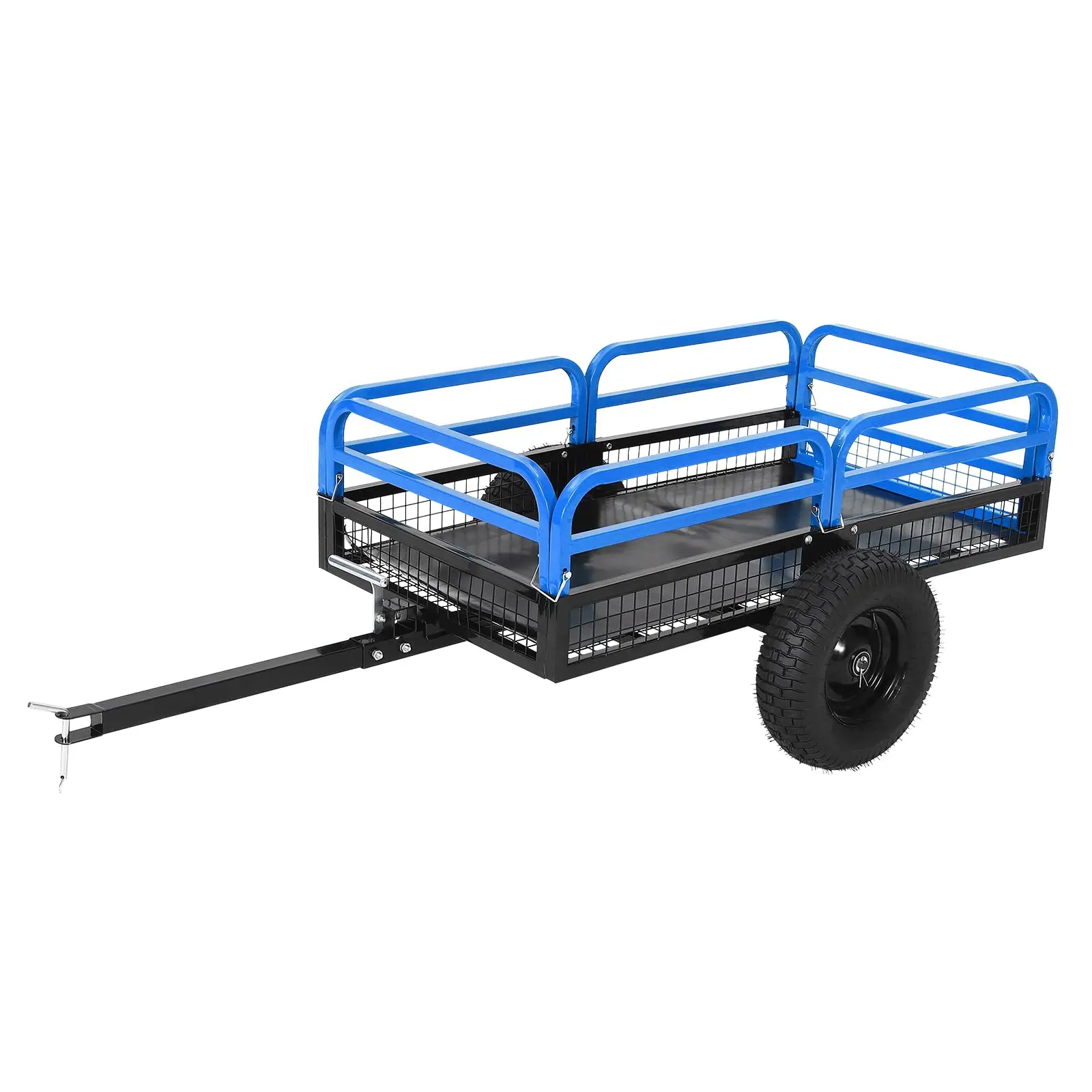 1500 lbs ATV UTV Trailer, Pull Behind Dump Cart Lawn Mower Trailer