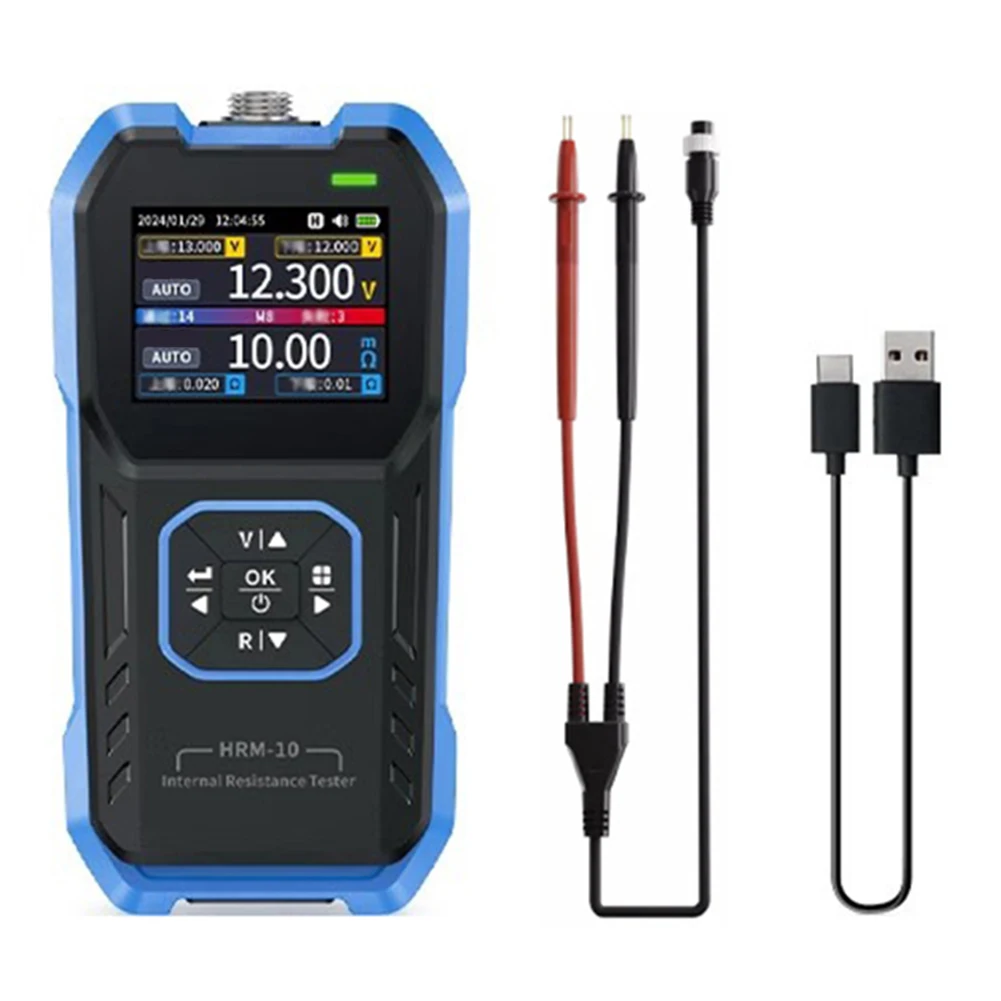 

Internal Resistance Tester HRM-10 Internal Resistance Meter High Precision Voltage Resistance Measuring Test Meters Detectors