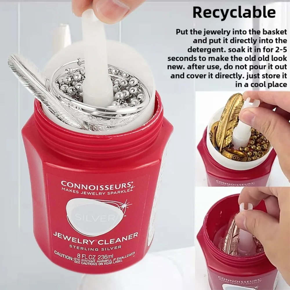Connoisseurs Jewelry Cleaner for Silver Gold Platinum Diamond Tarnish Remover Sterling Silver Cleaning Solution for Jewelry