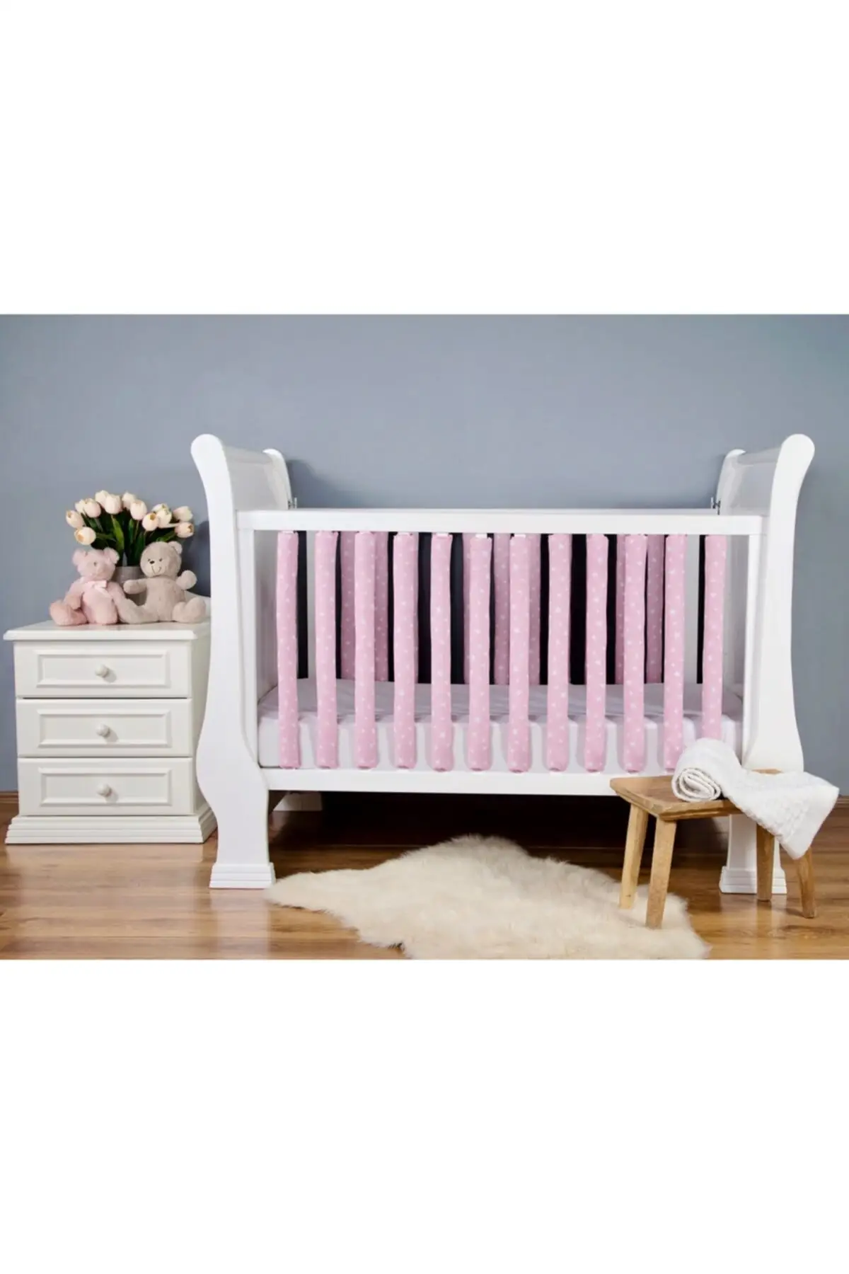 Baby Blauw Bed Frame Bar Protector-Standaard Formaat Wieg