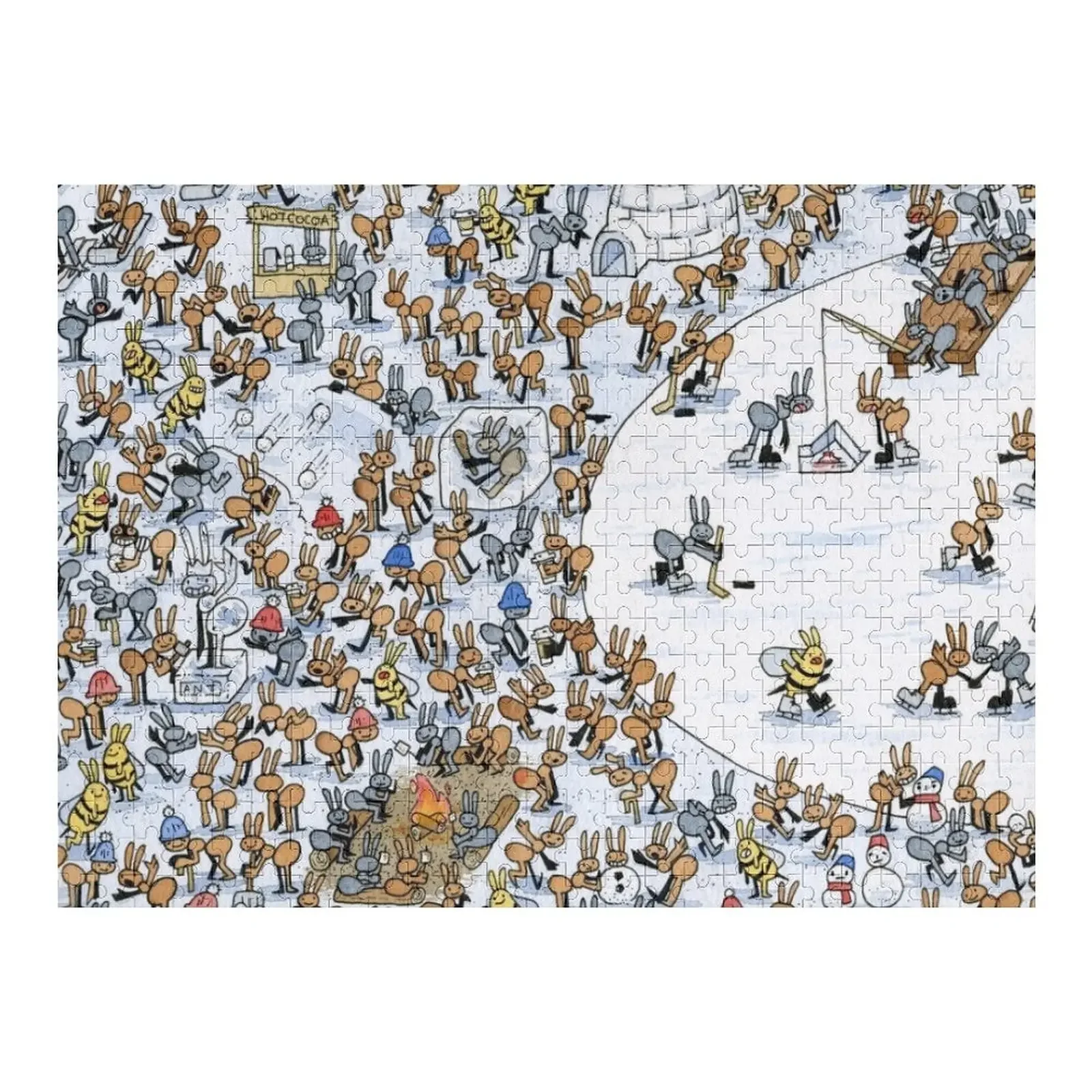 

Ant Winter Jigsaw Puzzle Picture Adult Wooden Puzze With Personalized Photo Children Puzzle