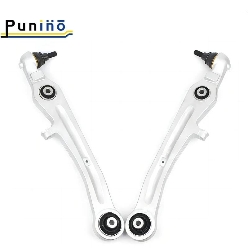 Punino 14 Pieces Front Axle Suspension Control Arm Ball Joint Stabilizer Link Tie Rod End Kits For Audi A8 D3 2002-2010