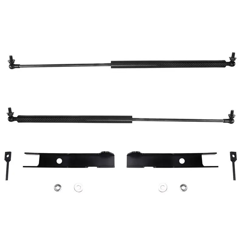 

Для Toyota Hilux SR5 2015-2023 4X4 передний капот, газовые стойки, подъемная опора, амортизаторы, пружина, черное углеродное волокно