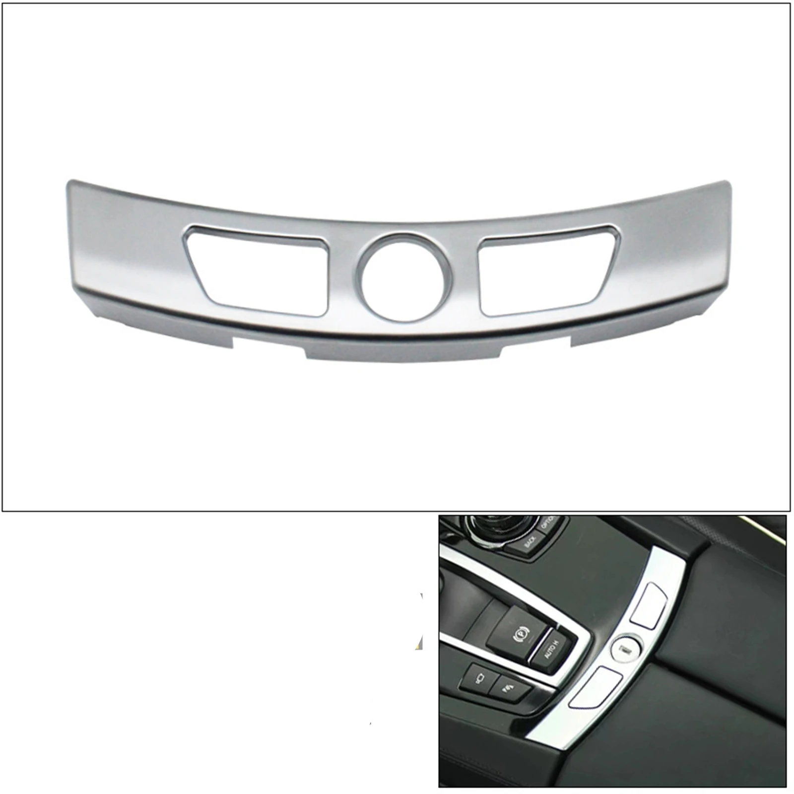 

Pop для BMW 7 серии F01 F01N F02 730 740 2008-2015, хромированный комплект блокировки подлокотника центральной консоли 51169210430