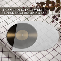 PHILE-200Pcs 12 Inch Vinyl Record Bag Audio Turntable Accessories Inner Sleeves Dustproof Anti Static Record Sleeves
