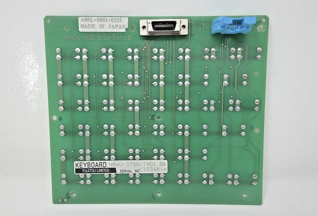N860-3755-T901 A86L-0001-0235 For FANUC N86D-3755-R001/02 N860-3755-T901 Used key button board
