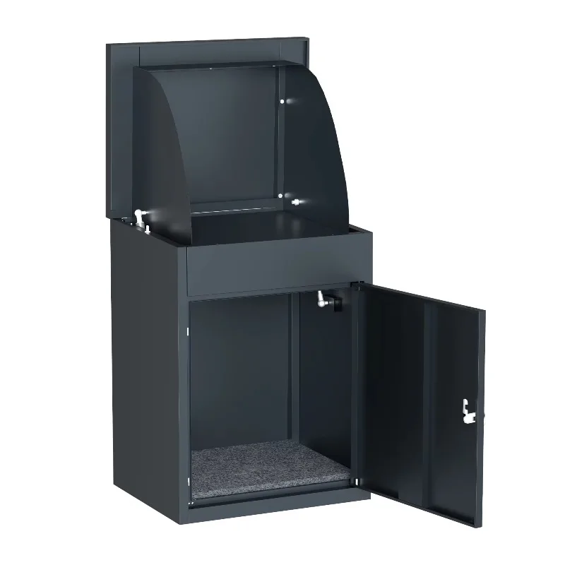 anti-theft metal mailbox waterproof and lockable outdoor delivery cabinet freestanding porch designed for postal applications