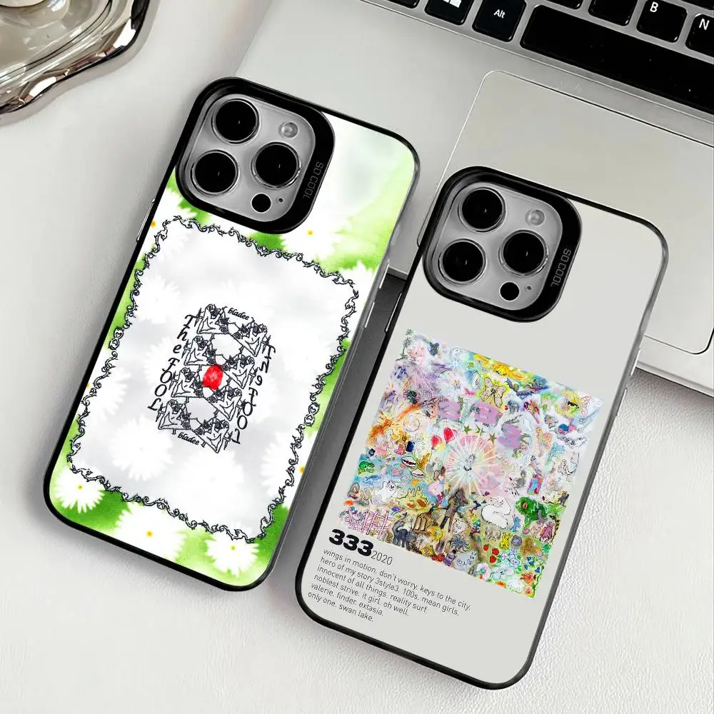 

B-Bladee-333 Drain Gang Album Cove Phone Case For Apple 11 12 13 14 15 16Pro Max Plus Protect Plating Phone Cover