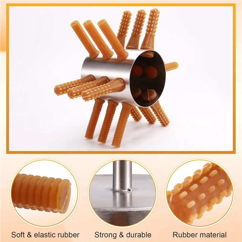 

ABLK Chicken Plucker Drill Attachment Chicken Plucker 18 Large Size Chicken Removal Plucker Machine