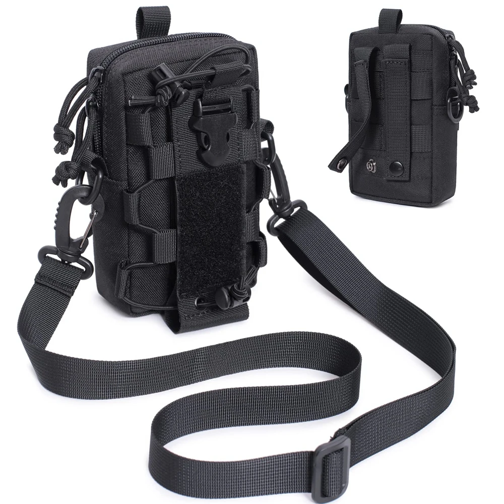 Pochette Molle EDC pour Bouteille d'Eau, Porte-Cantine, Support de Téléphone pour Sports de Plein Air, Voyage, Camping, Randonnée, Chasse, Sac Banane