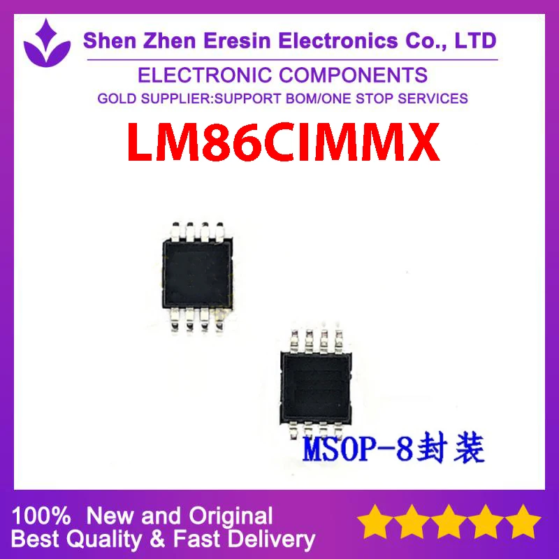 จัดส่งฟรี10ชิ้น/ล็อต LM86CIMMX MSOP8ใหม่และต้นฉบับ