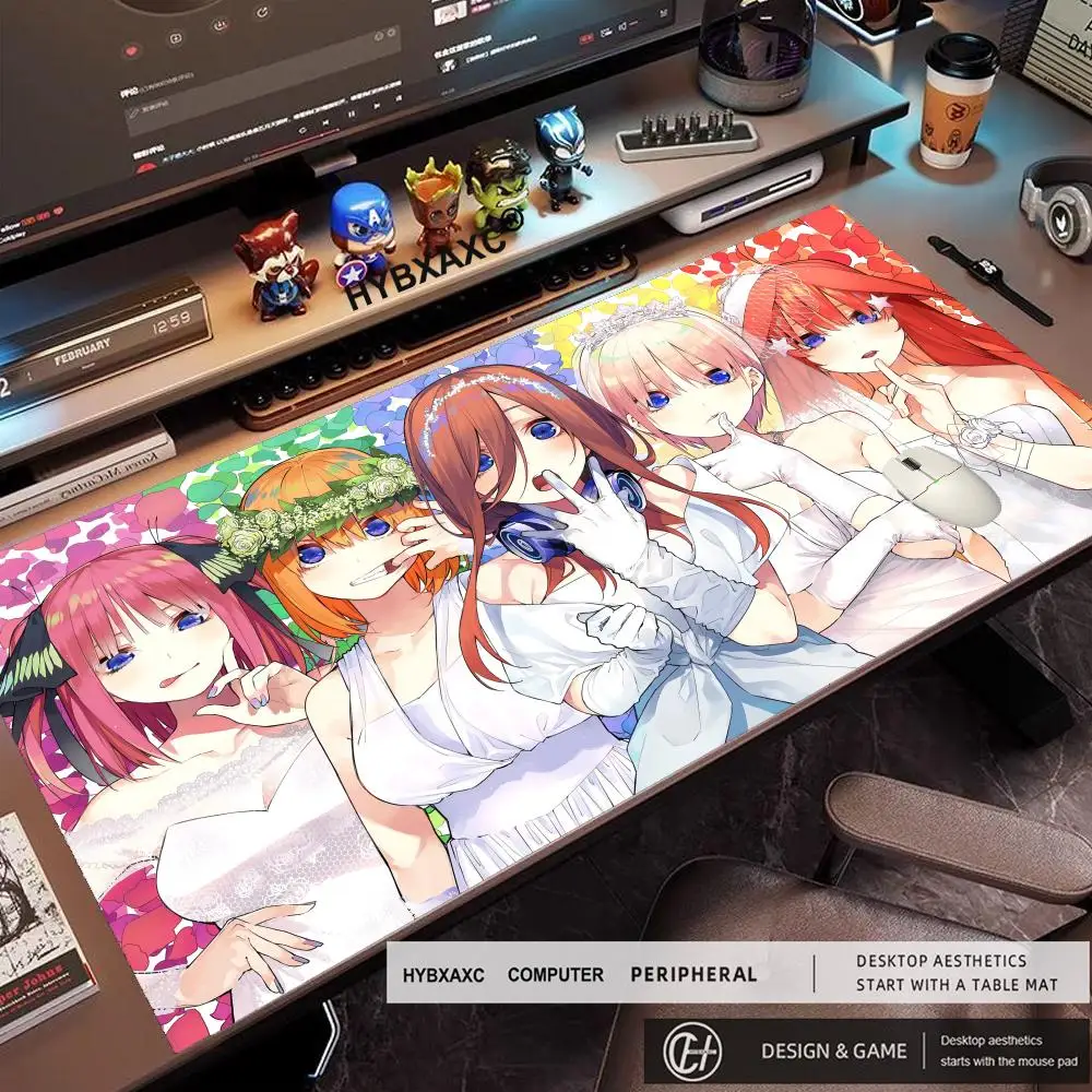 The Quintessential Quintuplets Anime Custom Skin Gaming Mouse Pad Gamer Desk Mat Keyboard Pad Decoration Mause Pad for PC Carpet