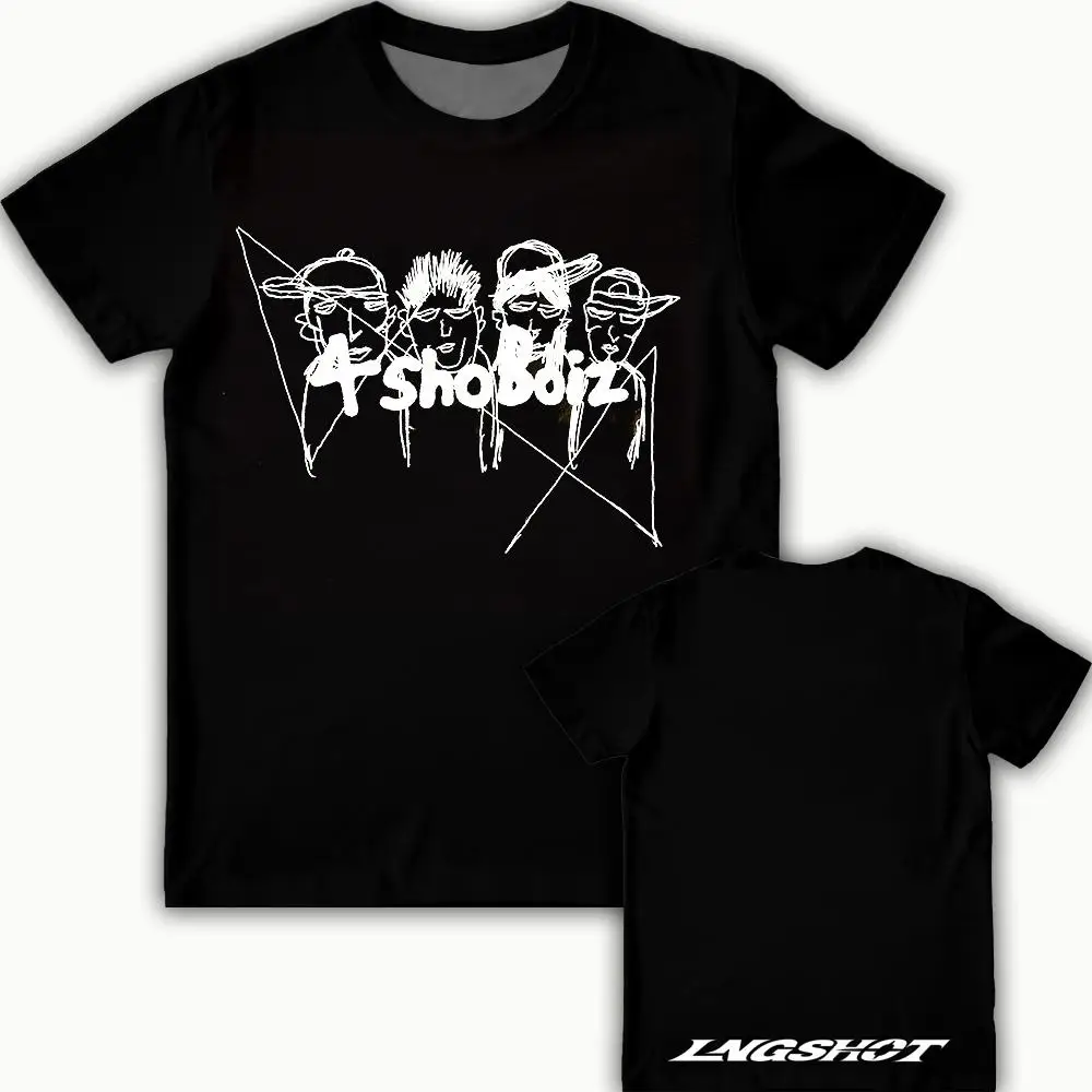 2026 New LNGSHOT Kpop Jay Park Same T-Shirt Summer Street Style Short-Sleeve Tee Men's Women's Trendy Hip Hop Crew Neck Top