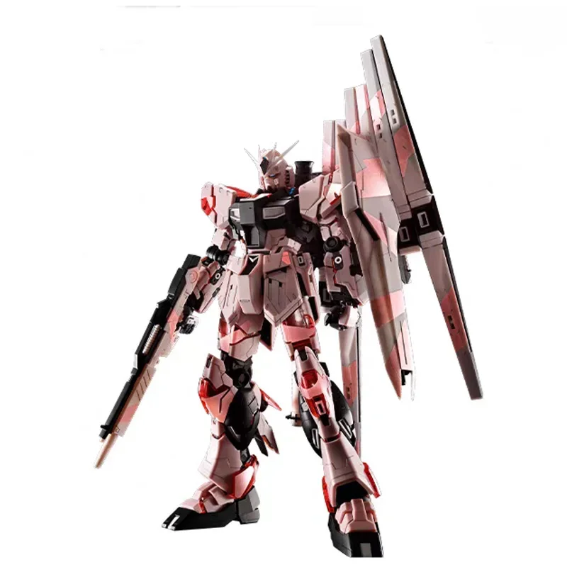 Bandai Originale MG 1/100 NU V GUNDAM CROCE CONTRAST COLORI SUNRISE ROSA Anime Action completa Assemblaggio Figura Modello Giocattoli regali