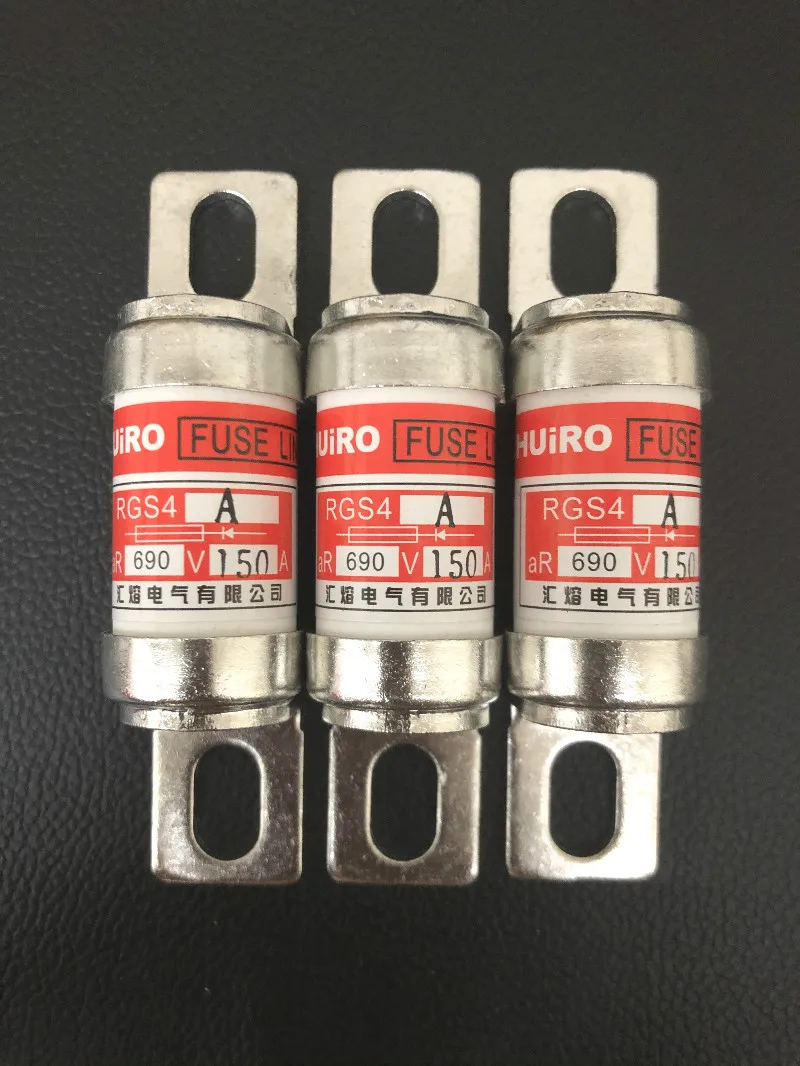 1PC RGS4A 660V 690V 125A 150A 160A 175A 200A Electronic Circuit Overload Protection Ceramic Bolt Connected Acting Fuse Link