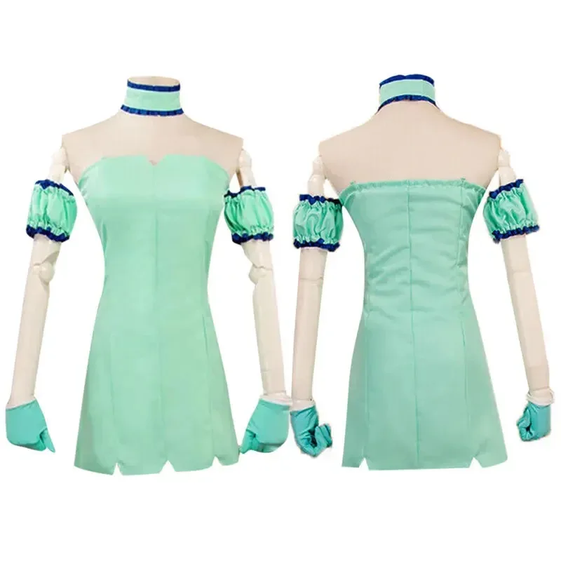 Women's Tokyo Mew Mew Aizawa Minto Cosplay Costume Mew Mint Dress Set for Women Halloween Cosplay Costume Summer Woman Clothes