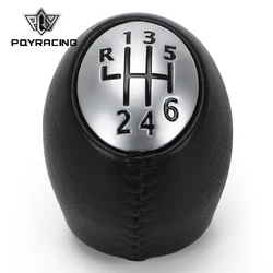 Leather 6 Speed Manual Car Gear Shift Knob Car Styling For Renault MEGANE SCENIC LAGUNA ESPACE MASTER For VAUXHAL For OPEL