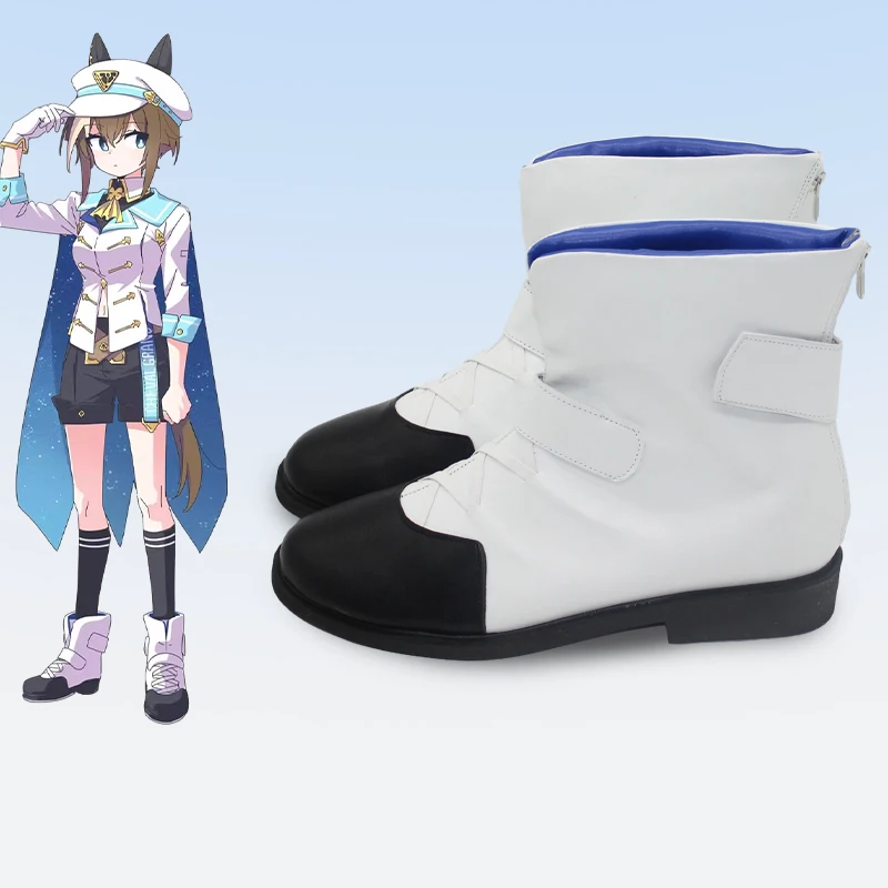 Jeu joli Derby Cheval Grand Cosplay chaussures bottes Shuvaru Guran pour fête d'halloween adultes femmes hommes