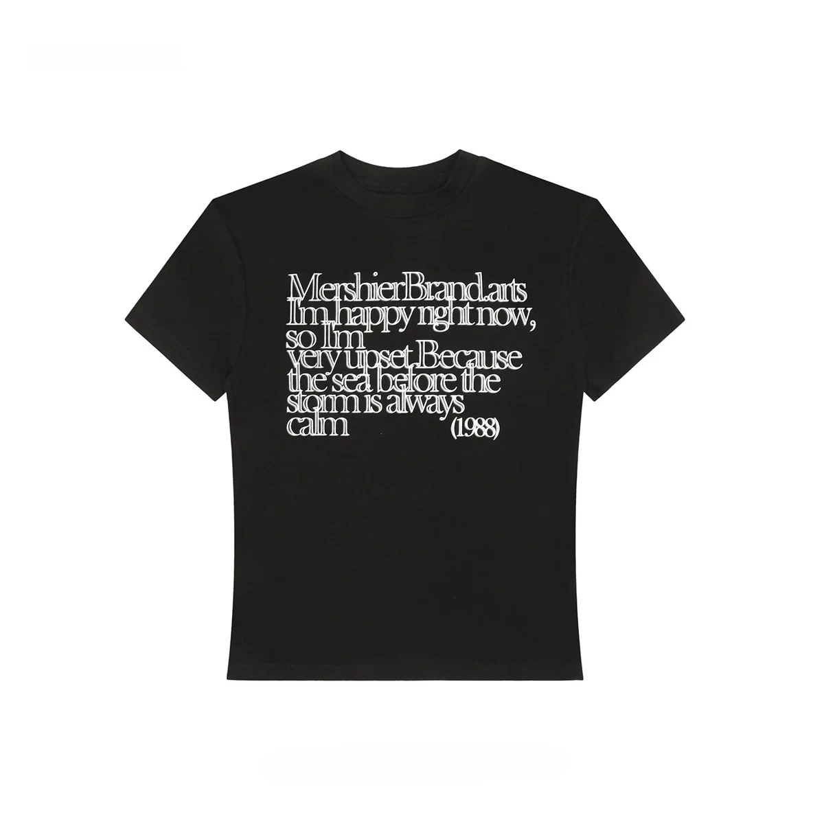 Buksyrr American Retro Letter Print Short-sleeved T-shirt for Women Summer Casual All-match Slim Top Street Bottoming Shirt Y2K