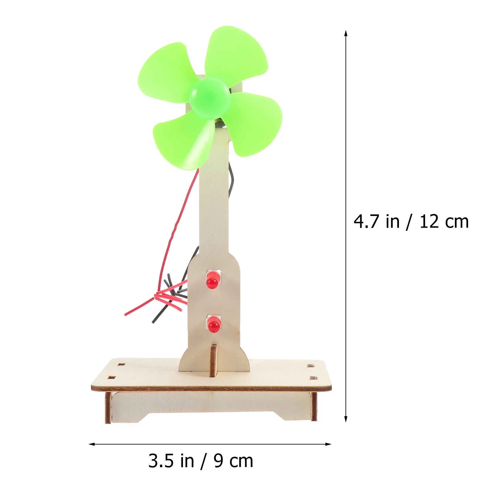 Kit de modèle d'expérimentation de générateur en bois, jouet mains pour enfants, ensemble de constructeur d'éolienne verte