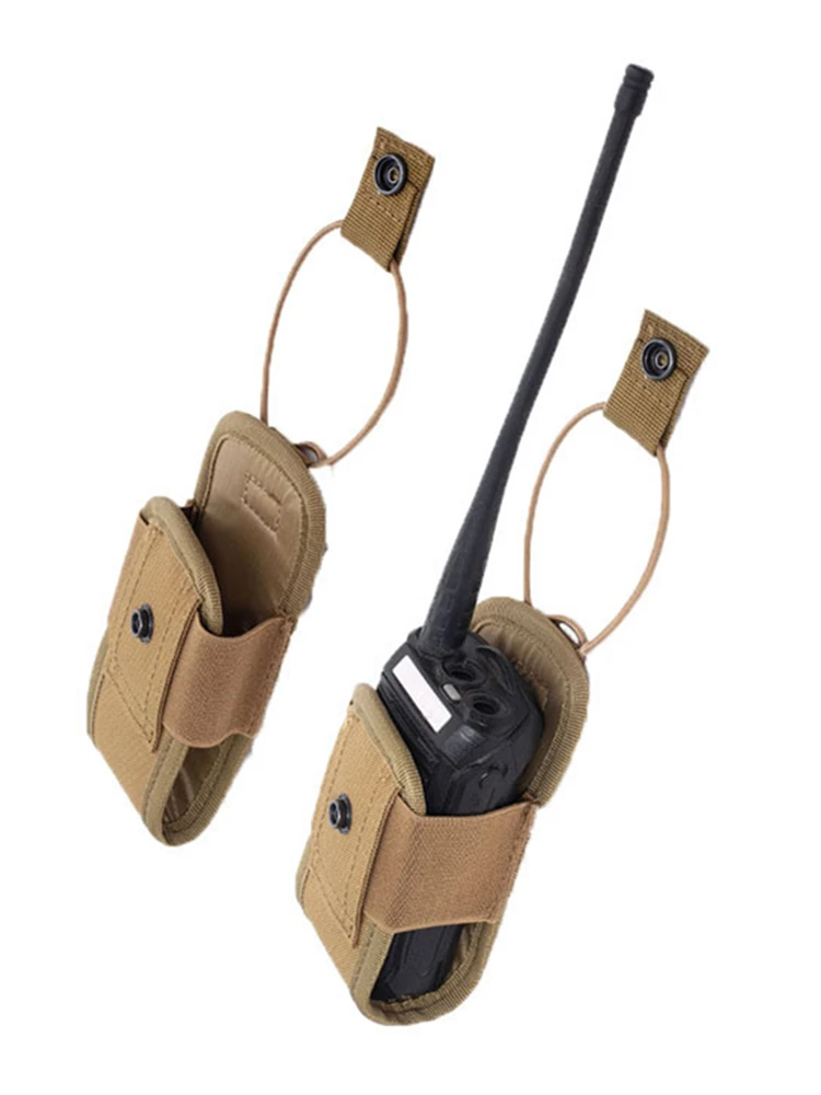 التكتيكية اسلكية تخاطب راديو حامل الأكياس حقيبة ، مول راديو حامل الأكياس المحمولة في الهواء الطلق الصيد الرياضة الخصر حقيبة البيني