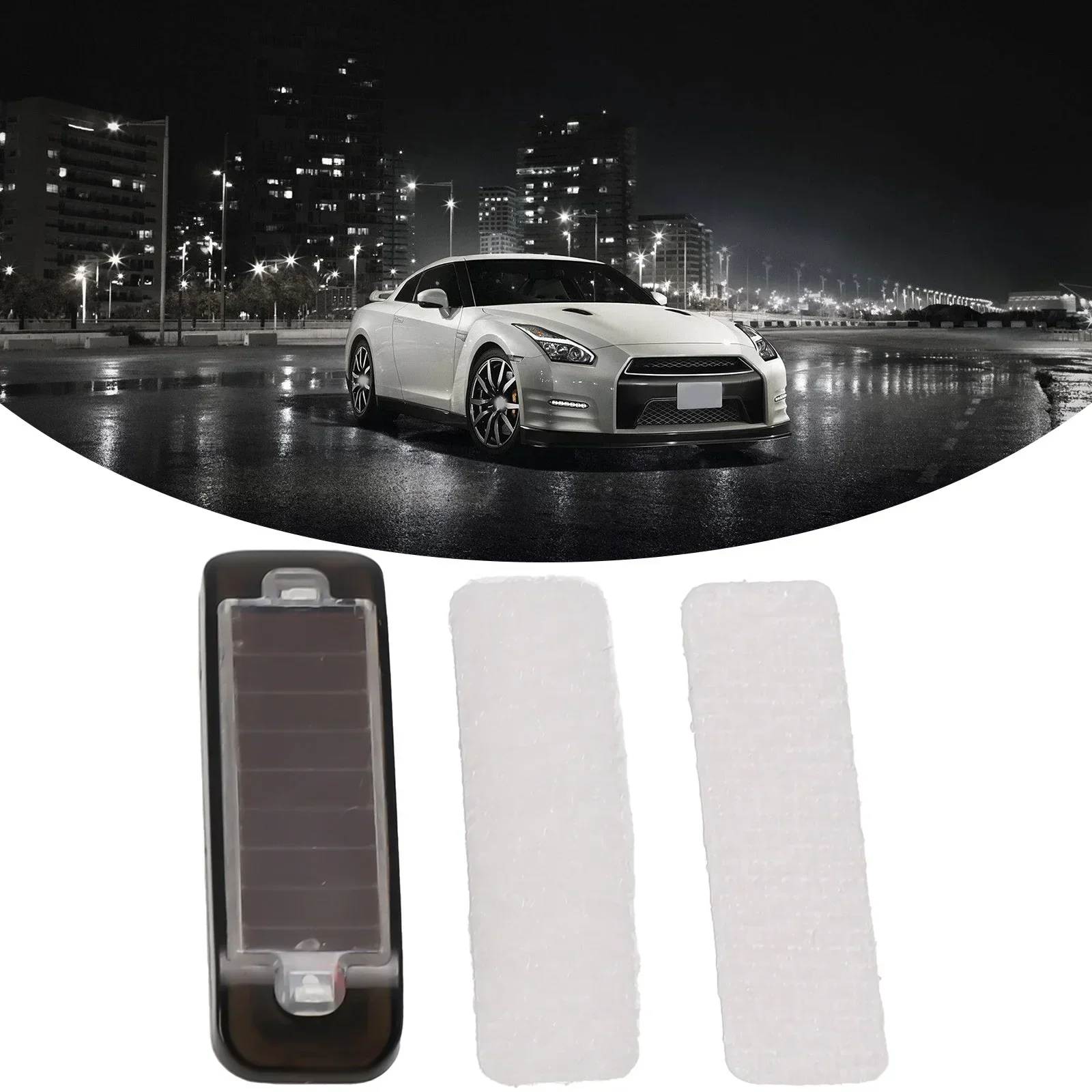 Solar-Powered Car Alarm With Flashing LED Light And Fake Anti-Theft Signal Mini Car Solar Warn Light Solar Flash Alarm Light LED