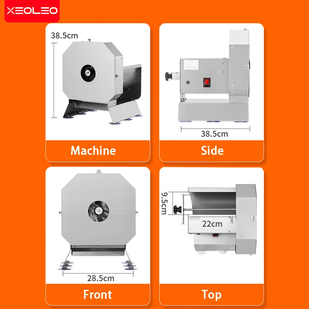 XEOLEO elektryczna krajalnica do warzyw 80W krajalnica do owoców marchew warzywa ziemniaki ser wielofunkcyjna krajarka do warzyw