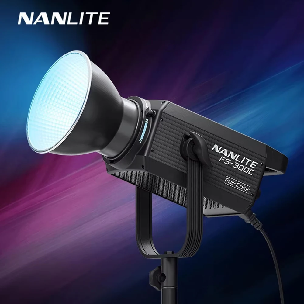 Nanlite FS-300C FS-300B Video Light 2700K to 7500K  LED Monolight for Photography Fill Light CRI 95 TLCI 94 with App-Controlled